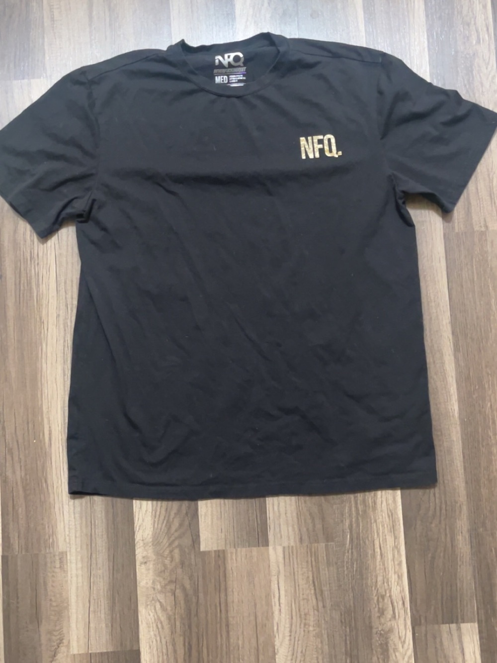 NFQ Mens Medium Black Camo Military Tactical Athletic Stretch Shirt